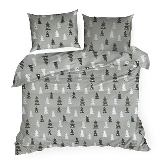 Komplet pościeli świąteczny POS 160x200 Eurofirany stalowy