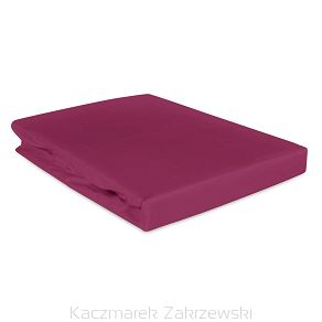 Prześcieradło satyna bawełniana z gumką 160x200 Darymex jasnofioletowe
