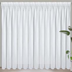 Firana gotowa na taśmie TINA Eurofirany biały