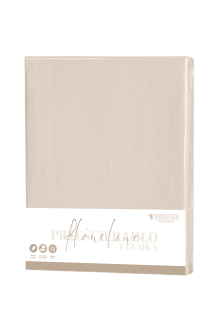 Prześcieradło flanelowe z gumką SIN 120x200 + 30 cm taupe