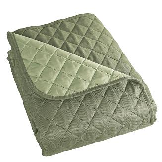 Narzuta dekoracyjna JODEŁKA 220x240 pikowana szarozielona