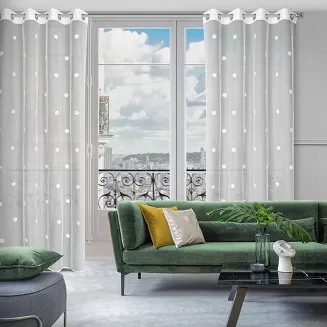 Firana gotowa na przelotkach ELSA 140x250 Eurofirany biały