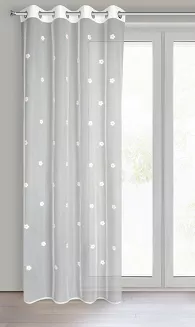 Firana gotowa na przelotkach ELSA 140x250 Eurofirany biały