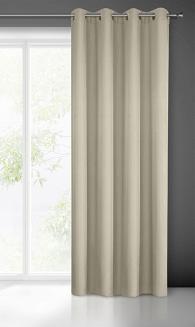 Zasłona gotowa na przelotkach RITA 140x250 Eurofirany cappucino