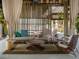 Zasłona gotowa na przelotkach RITA 140x250 Eurofirany cappucino