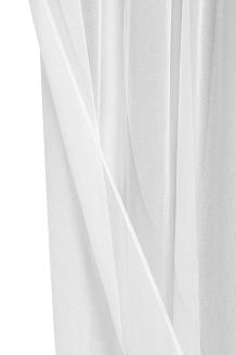 Firana gotowa na przelotkach LUNA 140x250 biała