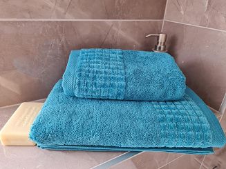 Ręcznik kąpielowy Larisa 70x140 turkusowy
