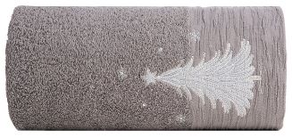 Ręcznik świąteczny JOY 70x140 Eurofirany stalowy