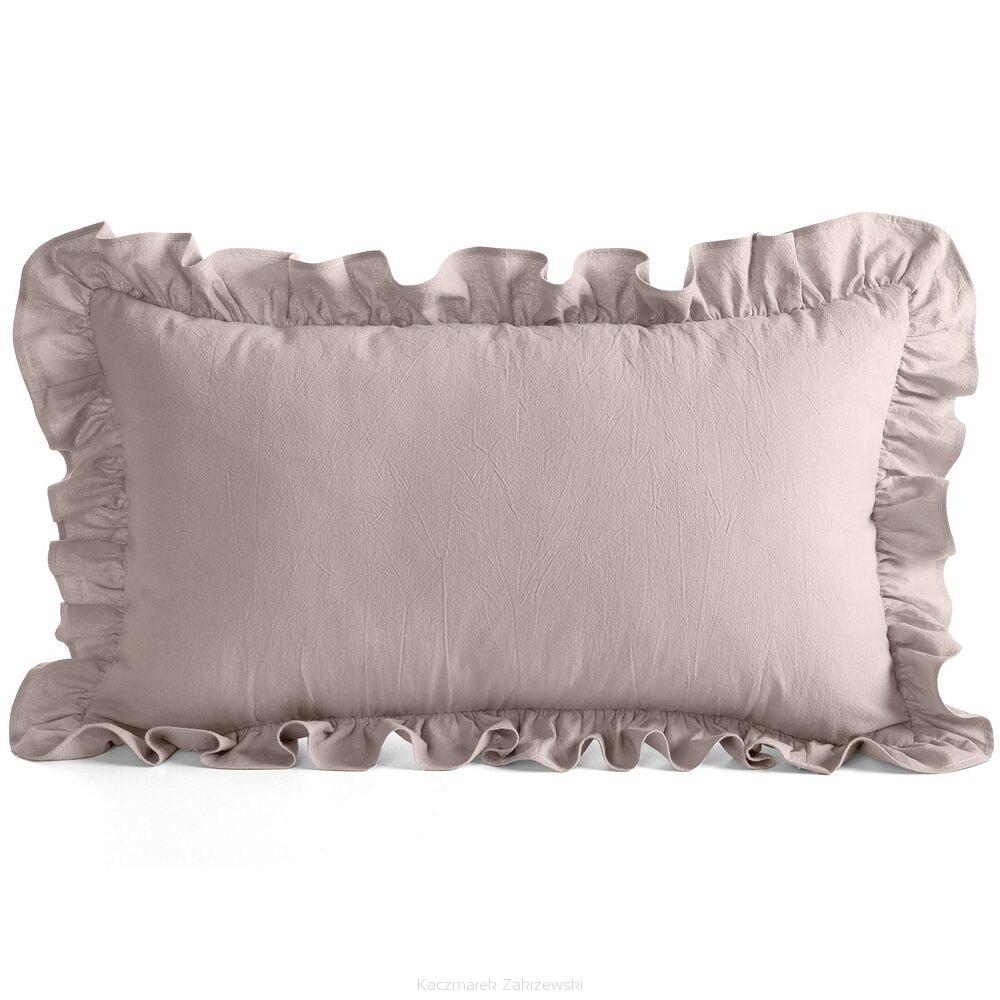Poszewka dekoracyjna FALBANKA 30x50 Eurofirany pudrowy