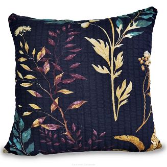 Pościel z kory 220x200 granatowa roślinna oaza