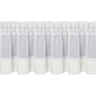 Firana gotowa na taśmie GAJA 130x50 Eurofirany kremowy