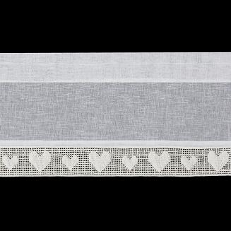 Firana gotowa na taśmie GAJA 130x50 Eurofirany kremowy