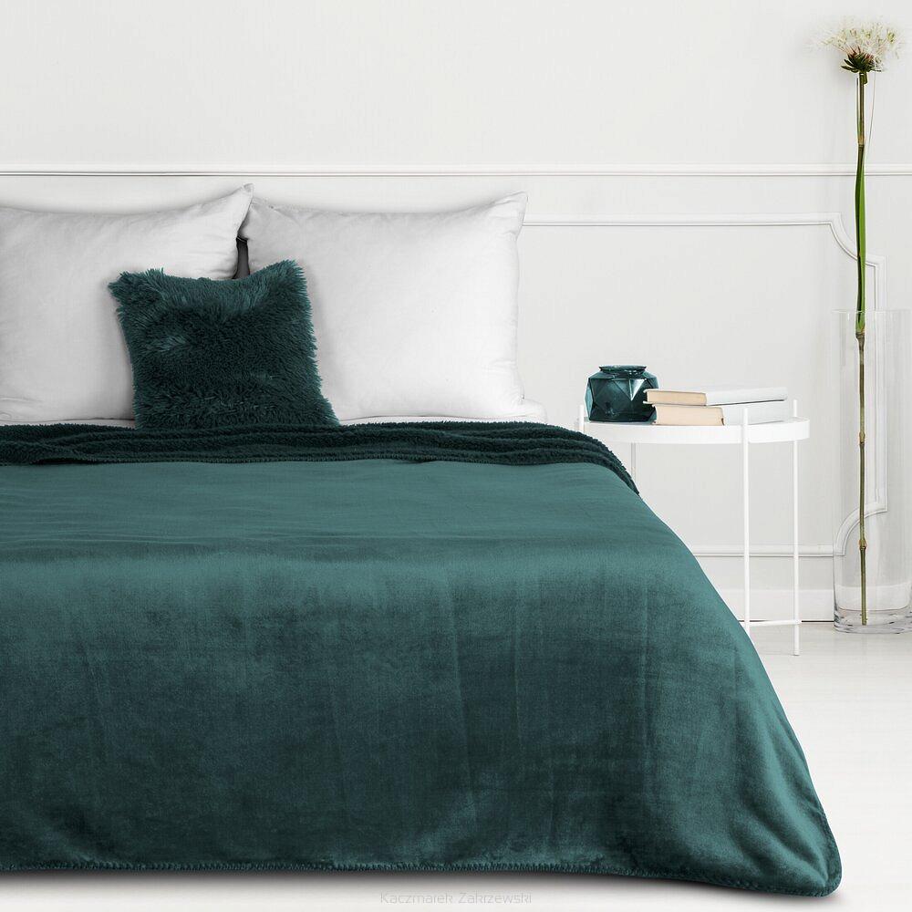 Koc narzuta TEDY 200x220 Eurofirany ciemnozielony