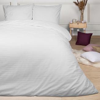 Poszewka satyna bawełniana adamaszek 40x40 biała