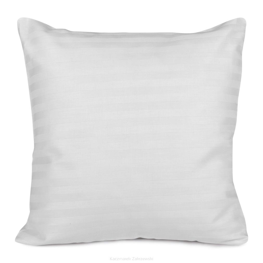 Poszewka satyna bawełniana adamaszek 40x40 biała