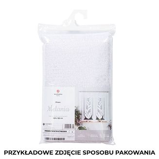 Firanka żakardowa gotowa na żabki MELANIA 300x160 biała