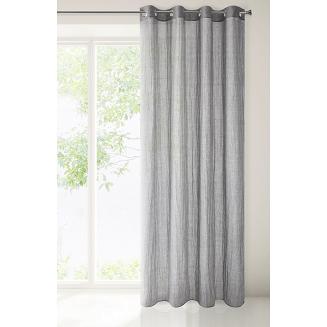 Zasłona gotowa na przelotkach ZUHAL 140x250 Eurofirany szary