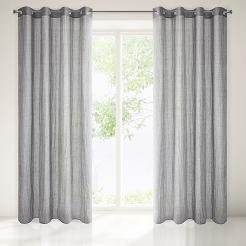 Zasłona gotowa na przelotkach ZUHAL 140x250 Eurofirany szary