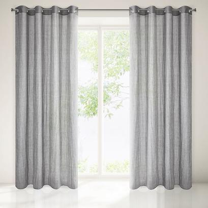 Zasłona gotowa na przelotkach ZUHAL 140x250 Eurofirany szary