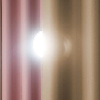 Zasłona gotowa typu blackout na przelotkach DONA 140x 250 jasny chłodny beż