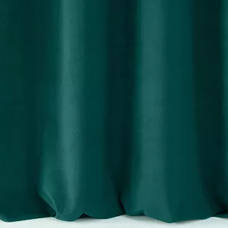 Zasłona gotowa na przelotkach MILO 140x250 Eurofirany ciemnozielona