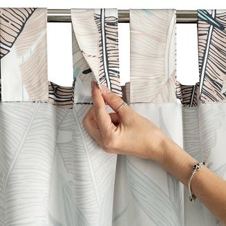 Zasłona gotowa na szelkach GARDEN 155x260 Eurofirany beżowy