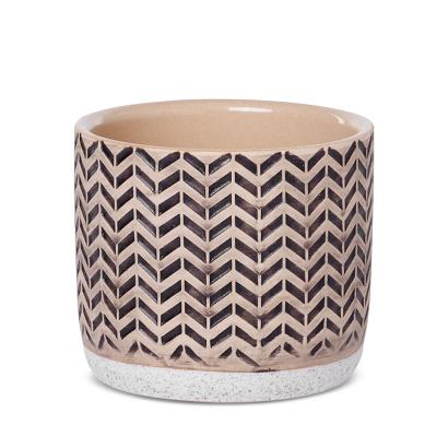 Donica dekoracyjna KERI 11x11x10 Eurofirany kremowa