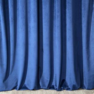 Zasłona gotowa na przelotkach MELANIA 140x250 Eurofirany granatowa
