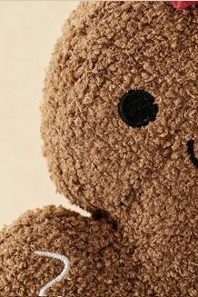 Poduszka dekoracyjna świąteczna z bukli 39x27 Piernikowa Dziewczynka