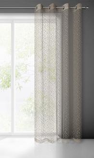 Firana gotowa na przelotkach AMANDA 140x250 Eurofirany beżowy