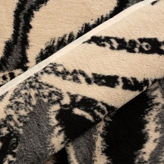 Koc narzuta AKRYL 220x240 Eurofirany beżowy/czarny