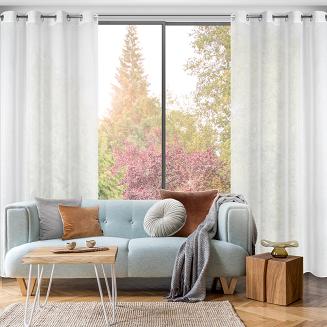 Firana gotowa na przelotkach MARGO 140x250 Eurofirany biały