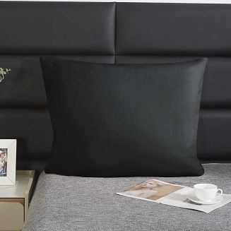Poszewka satyna bawełniana SIN 70x80 czarna
