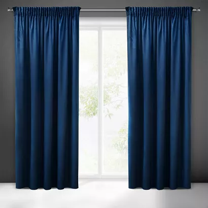 Zasłona gotowa na taśmie SIBEL 140x270 Pierre Cardin Eurofirany granatowa