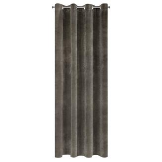 Zasłona gotowa na przelotkach VILLA 140x250 Eurofirany grafitowy