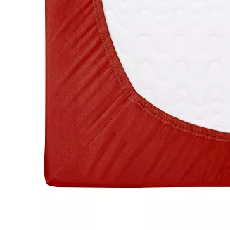 Prześcieradło jersey z gumką 160x200 Darymex czerwone