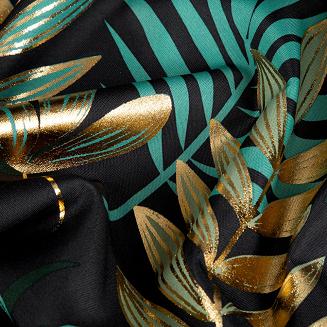 Zasłona gotowa na przelotkach MALTA 140x250 Eurofirany ciemnozielony