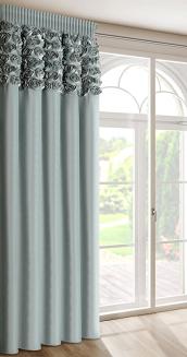 Zasłona gotowa na taśmie ROSES 140x270 Eva Minge Eurofirany miętowy