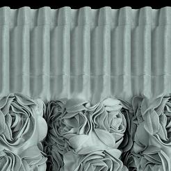 Zasłona gotowa na taśmie ROSES 140x270 Eva Minge Eurofirany miętowy