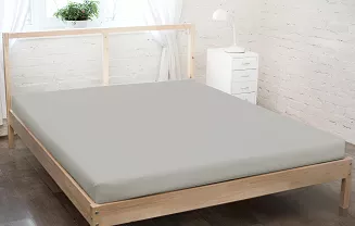Prześcieradło jersey z gumką 120x200 szary