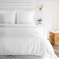 Pościel satynowa 200x220 Eurofirany biały