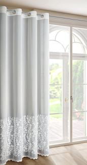 Zasłona gotowa na przelotkach INGA 140x250 Eva Minge Eurofirany biały