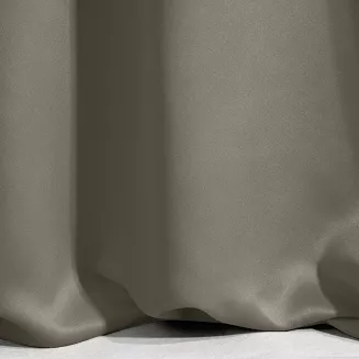 Zasłona gotowa na przelotkach NERISA 140x250 Eurofirany ciemnobeżowy