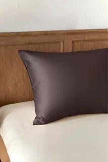 Jedwabna poszewka na poduszkę 40x40 jedwab morwowy czekoladowa
