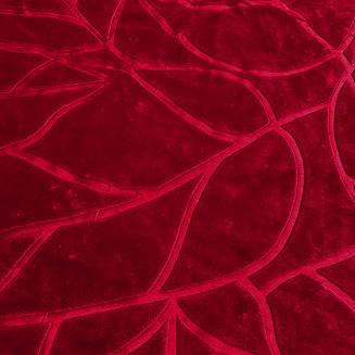 Koc akrylowy na fotel tłoczony LIV 80x160 gruby ciepły bordowy