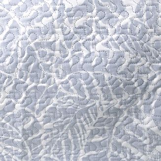 Narzuta dekoracyjna Remo 170x210 Darymex biała w ozdobny niebieskie liście