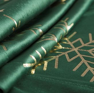 Obrus świąteczny 85x85 Eurofirany ciemnozielony