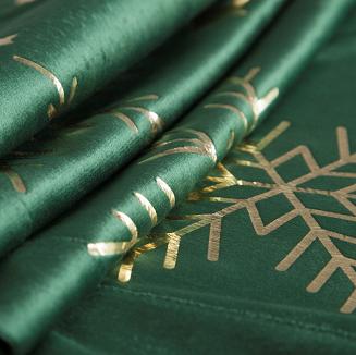 Obrus świąteczny 85x85 Eurofirany ciemnozielony