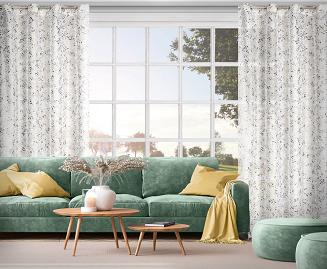 Zasłona gotowa na przelotkach TERRY 140x250 Eurofirany biały