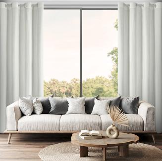 Zasłona gotowa na przelotkach VANI 140x250 Eurofirany naturalny